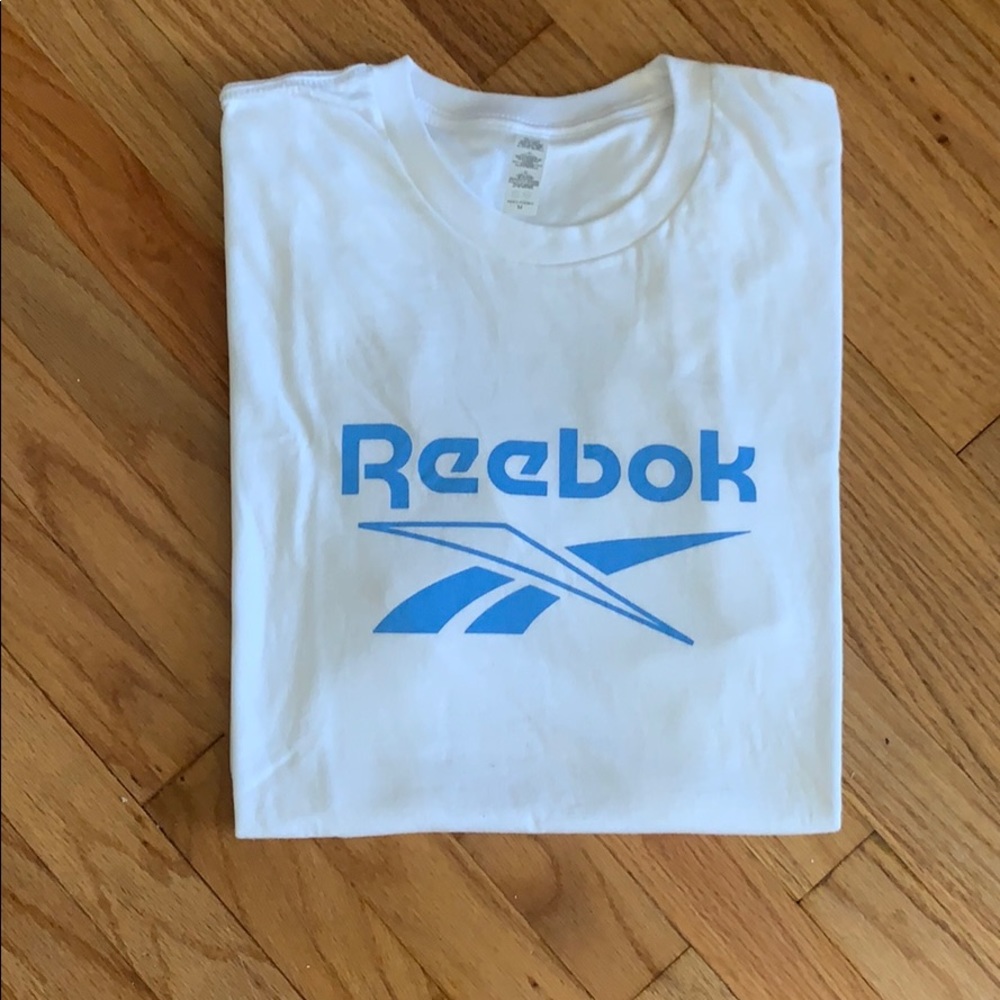White Tee with Reebok Graphic